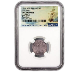 2 stuiver - 1711 naufrage Zuytdorp slab NGC UNC Details