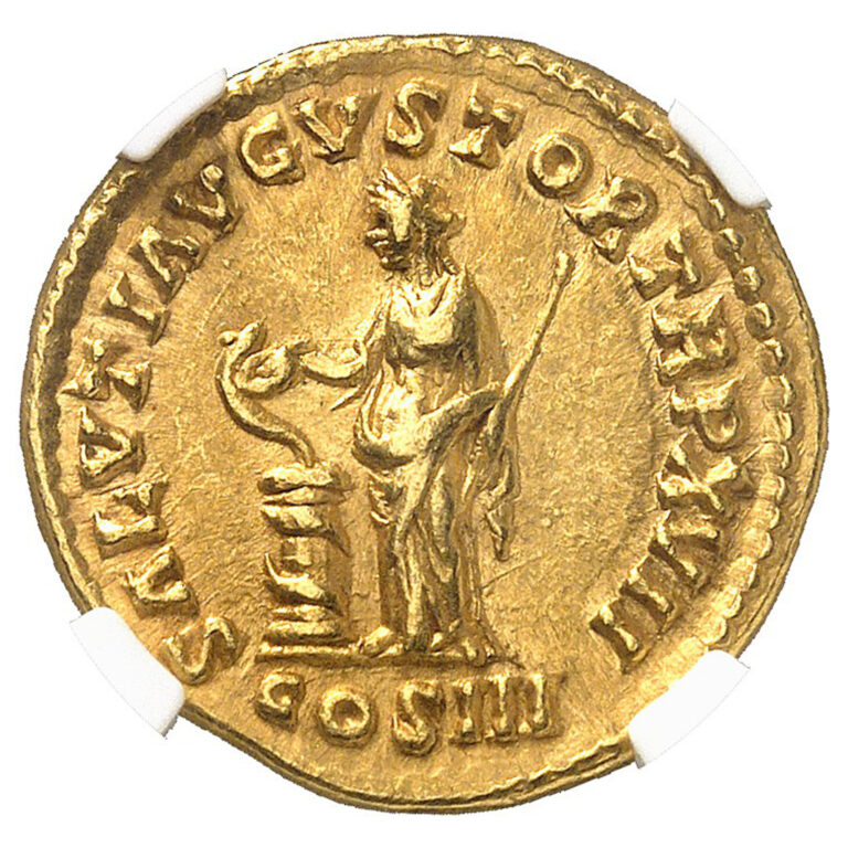 roman coin - Marc Aurelius - Gold Aureus - NGC AU strike 5/5 - surface 5/5 reverse