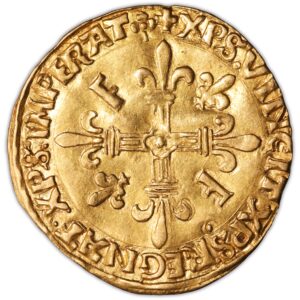 coin - France - François Ier - Gold - Écu d'or au soleil - Lyon reverse