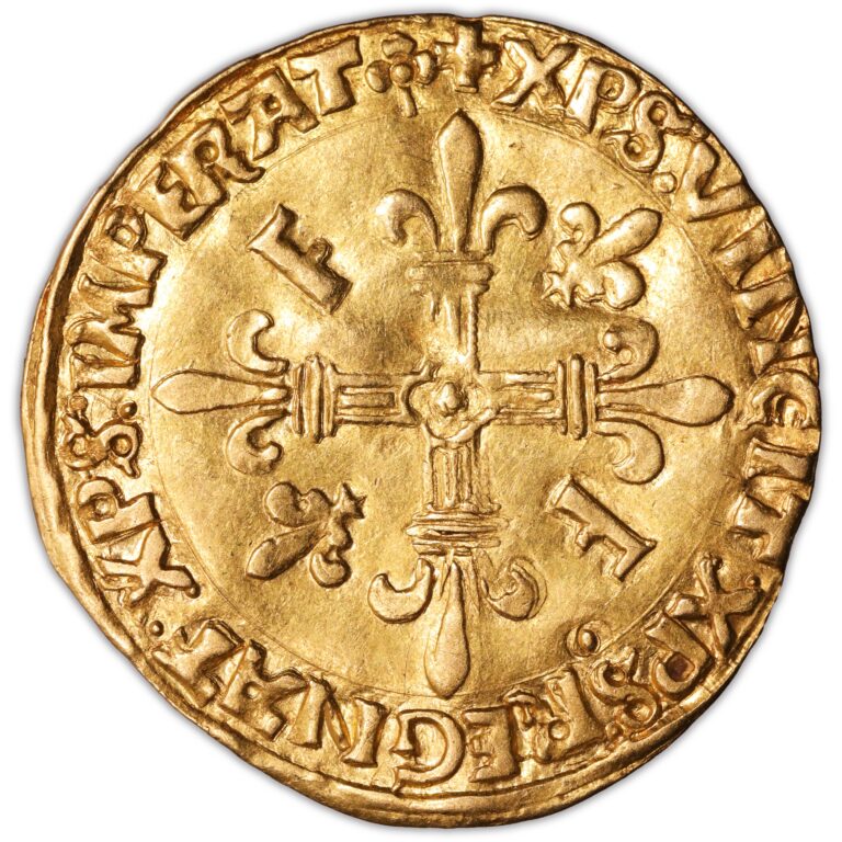 coin - France - François Ier - Gold - Écu d'or au soleil - Lyon reverse