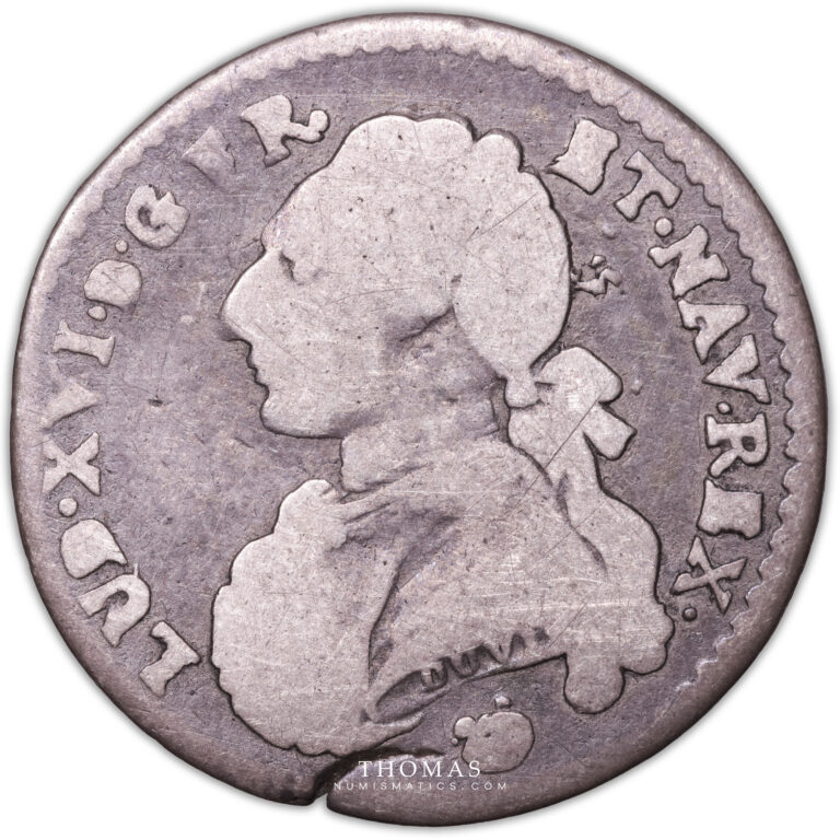 Coin  France - Louis XVI - 1/10 Écu bust demi-Louis - 1780 Q Perpignan obverse