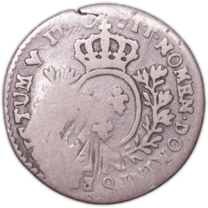 Coin  France - Louis XVI - 1/10 Écu bust demi-Louis - 1780 Q Perpignan reverse