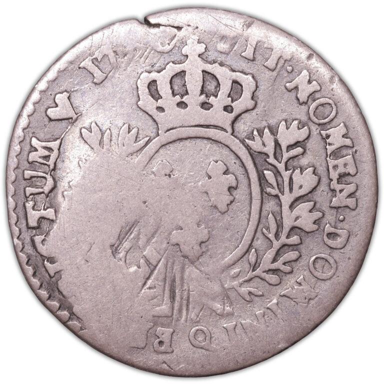 Coin  France - Louis XVI - 1/10 Écu bust demi-Louis - 1780 Q Perpignan reverse