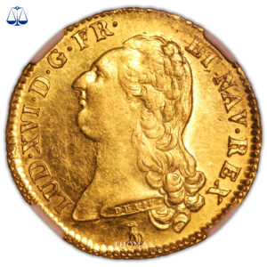 Louis XVI - Double louis or tête nue 1786 T Nantes - NGC MS 61 PL proof like avers