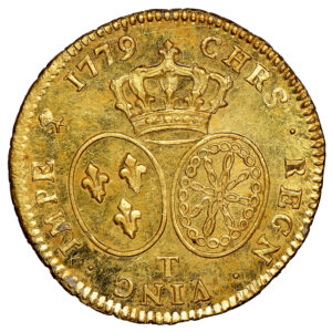 Monnaie France - Louis XVI - Double Louis d'or au buste habillé - 1779 T Nantes - NGC MS 64 reverse