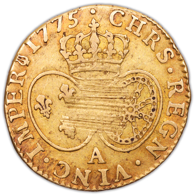 Gold - Louis d'or au buste habillé - 1775 A Paris - reverse