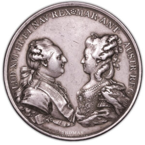 Medaille Louis XVI - 1781 Duvivier naissance dauphin avers