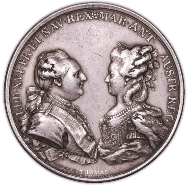 Medaille Louis XVI - 1781 Duvivier naissance dauphin avers
