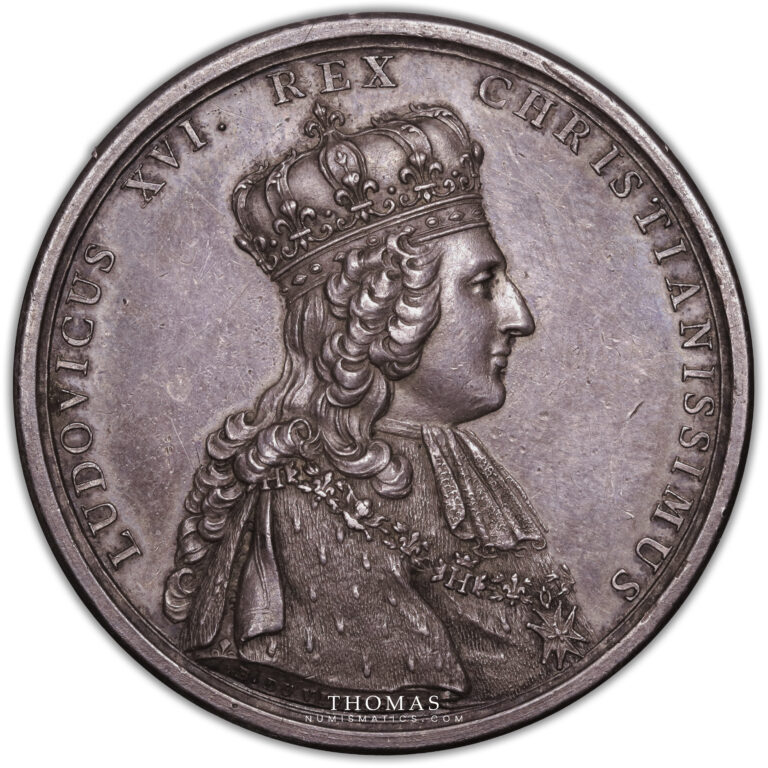 Medaille Louis XVI sacre reims avers