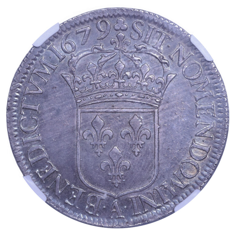 Monnaie France - Louis XIV - Écu à la cravate - NGC MS 62 - 1679 A Paris revers