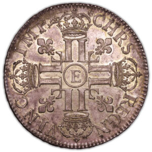 Coin France - Louis XIV - Écu aux 8L - 1691 E - Ist Type - The Coëx Miller’s Hoard reverse