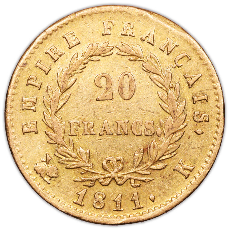 Napoleon I - 20 francs or 1811 K Bordeaux revers