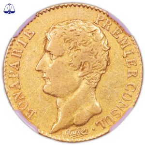 Napoleon I - 20 francs or an XI A - NGC VF 30 avers