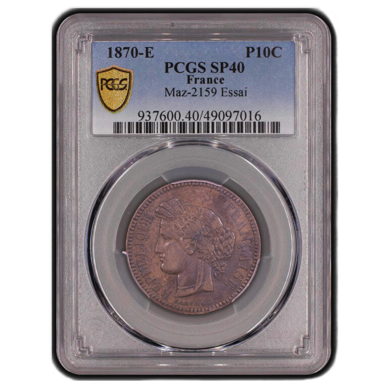 10 centimes Essai 1870 - PCGS SP 40 slab