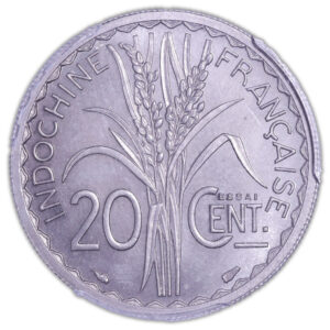 20 centimes 1939 -INDO.CHI.revers PCGS SP 66
