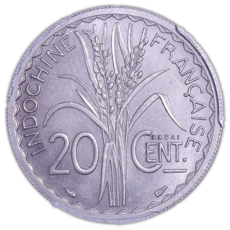 20 centimes 1939 -INDO.CHI.revers PCGS SP 66