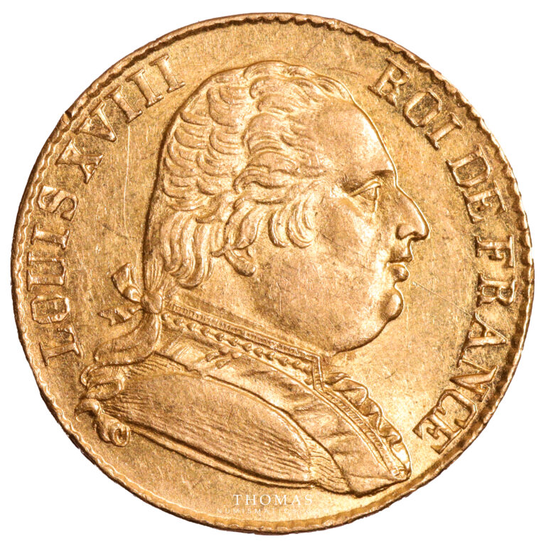 20 francs or Louis XVIII - 1815 R Londres avers