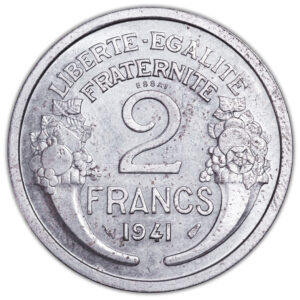Essai 2 francs morlon 1941 - Fer revers