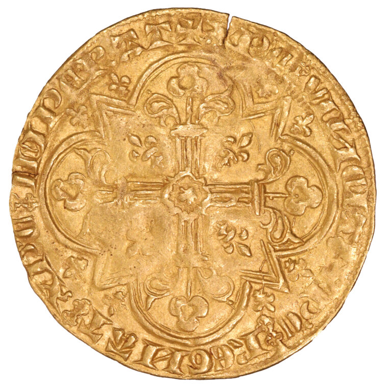 Coin France - Jean II Le Bon - Gold - Mouton d'or reverse