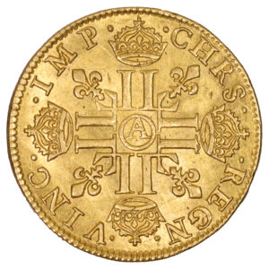 Coin France - Louis XIII - Gold Louis d'or à la mèche courte - 1641 A Paris reverse