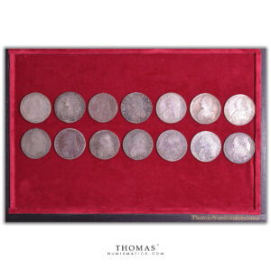 Coins France - Lot of 14 ecus Louis XVI aux Branches d'olivier - 1787 à 1791 obverse