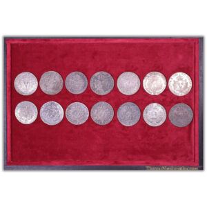 Coins France - Lot of 14 ecus Louis XVI aux Branches d'olivier - 1787 à 1791 reverse