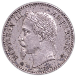 France - Napoleon III - pattern 50 centimes - 1864 E obverse