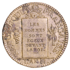 Coin France - Convention - Trial prototype - 1 Sol à la balance - 1793 A Paris obverse