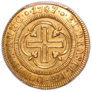 BRAZIL.2000.REIS.1787.PCGS.AU.55.REVERS