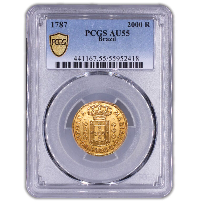 BRAZIL.2000.REIS.1787.PCGS.AU.55.slab