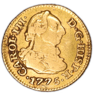 Coin Spain - Carlos III - 1/2 Escudo or 1775 Madrid obverse