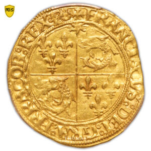 Ecu d'or au soleil du dauphiné grenoble PCGS AU 55 avers