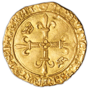 Coin France - François I - Gold - Écu d'or au soleil du dauphiné - Crémieu reverse