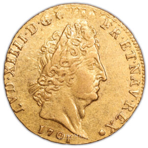 Coin France - Louis XIV - Gold - Louis d'or aux 8 L et aux insignes  - 1701 A - Paris - Treasure of Valenciennes obverse