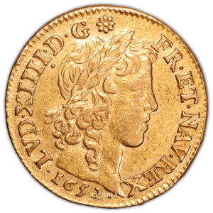 Louis XIV - Louis or a la meche longue 1652 A Paris avers