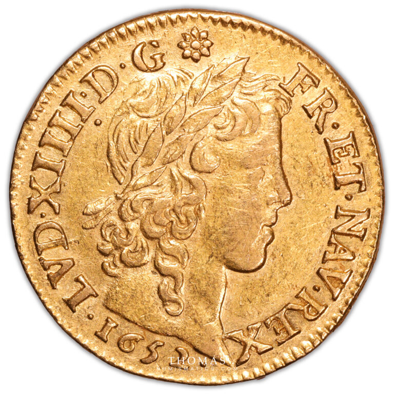 Louis XIV - Louis or a la meche longue 1652 A Paris avers