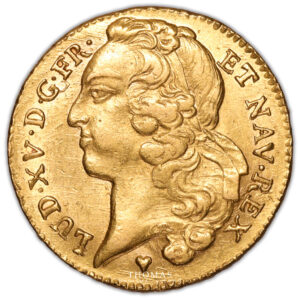 Coin France - Louis XV - Gold - Double Louis d’or au bandeau – 1759 BB Strasbourg obverse