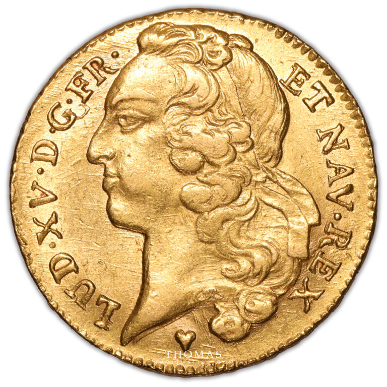 Coin France - Louis XV - Gold - Double Louis d’or au bandeau – 1759 BB Strasbourg obverse