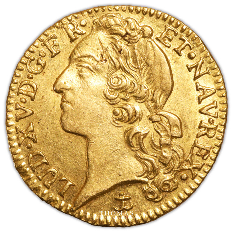 Coin France - Louis XV - Gold - Louis d’or au bandeau - 1745 & - Aix-en-Provence obverse