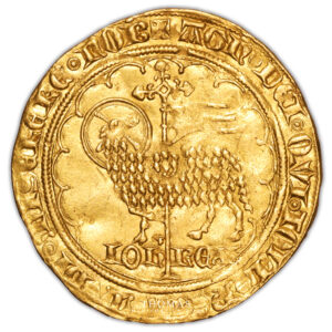 mouton dor jean II le bon avers