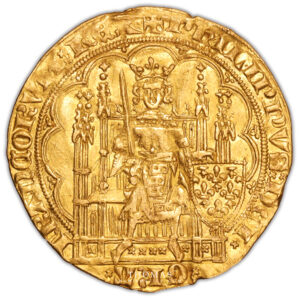 Philippe VI - ecu or a la chaise avers