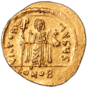 Byzantine coin - Gold Solidus - Phocas - Constantinople reverse