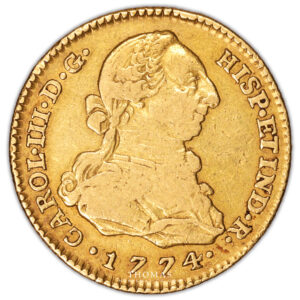 charles III - 1774 Madrid 2 escudos or avers