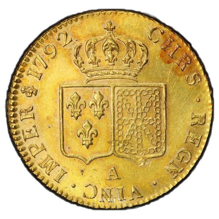 double louis xvi or 1792 PCGS MS 62 revers