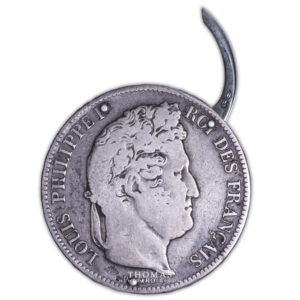 France - Collection Eloi Pernet - Boîte à pilules - Louis Philippe Ier - 5 francs 1841 W Lille