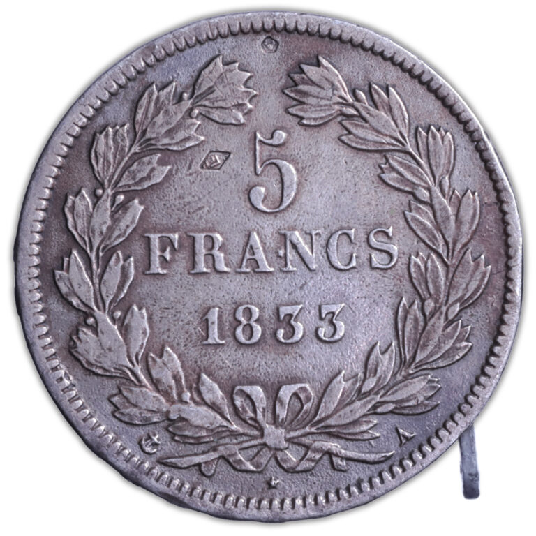 Eloi Pernet Collection - 1-Meter Tape Measure - Louis-Philippe I - 5 Francs 1833 A Paris -4