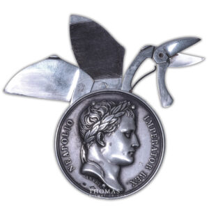 France - Collection Eloi Pernet - Onglier - 3 outils - Napoléon Ier - Médaille-2