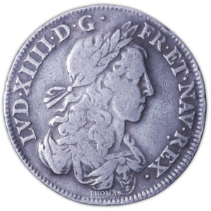 louis xiv lys argent-1656 A Paris avers