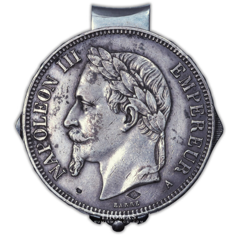 Eloi Pernet - Nail Clipper - 2 Tools - Napoleon III - 5 Francs 1870 A Paris-3