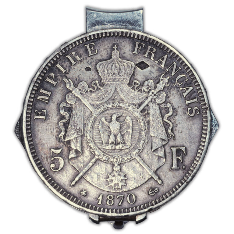 Eloi Pernet - Nail Clipper - 2 Tools - Napoleon III - 5 Francs 1870 A Paris-2
